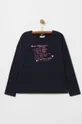 tmavomodrá OVS - Detské tričko s dlhým rukávom 146-170 cm Dievčenský