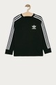 čierna adidas Originals - Detské tričko s dlhým rukávom 128-176 cm FM5656 Detský