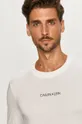 biela Calvin Klein - Tričko s dlhým rukávom