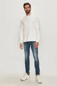 Tommy Jeans - Tričko s dlhým rukávom biela