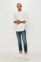 Tom Tailor Denim - Tričko s dlhým rukávom biela