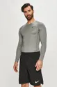 Nike - Tričko s dlhým rukávom sivá