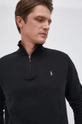 μαύρο Βαμβακερό πουλόβερ Polo Ralph Lauren