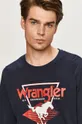 tmavomodrá Wrangler - Tričko s dlhým rukávom