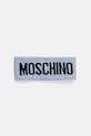 Moschino opaska wełniana z domieszką wełny niebieski M2355.65235