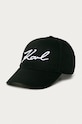 Karl Lagerfeld - Șapcă bumbac negru 205W3405