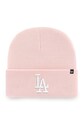 47 brand - Czapka MLB Los Angeles Dodgers aplikacja różowy B.HYMKR12ACE.PK
