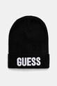 Guess Jeans - Дитяча шапка аплікація чорний J0BZ12.Z2Q00