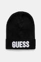 Guess Jeans - Detská čiapka stredne hrubá čierna J0BZ12.Z2Q00