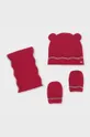 czerwony Mayoral - Czapka, komin i rękawiczki dziecięce 80-92 cm Dziewczęcy