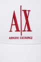 Бавовняна бейсболка Armani Exchange 954047.CC811 білий AA00