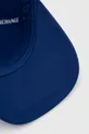 mornarsko modra Bombažna bejzbolska kapa Armani Exchange