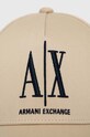 Bavlněná baseballová čepice Armani Exchange 954047.CC811 béžová AA00