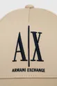 Bavlnená šiltovka Armani Exchange béžová