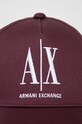 Armani Exchange czapka z daszkiem bawełniana 954047.CC811 bordowy AA00