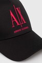 Бавовняна бейсболка Armani Exchange 954047.CC811 чорний AA00