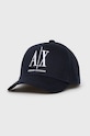 Хлопковая кепка Armani Exchange аппликация тёмно-синий 954047.CC811