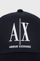 Armani Exchange czapka z daszkiem bawełniana 954047.CC811 granatowy AA00
