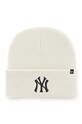 Шапка 47 brand MLB New York Yankees дебел бежов B.HYMKR17ACE.NTD