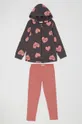 ružová OVS - Detská tepláková súprava 104-134 cm Dievčenský
