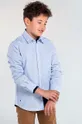 modrá Mayoral - Detská bavlnená košeľa 128-172 cm Chlapčenský