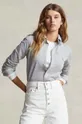 γκρί Polo Ralph Lauren - Βαμβακερό πουκάμισο Γυναικεία