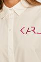 Karl Lagerfeld - Bavlnená košeľa biela