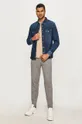 Calvin Klein Jeans - Rifľová košeľa  100% Bavlna