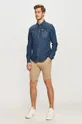 Guess Jeans - Rifľová košeľa  100% Bavlna