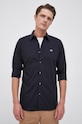 Lacoste koszula bawełniana CH2668 granatowy