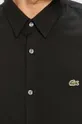 Lacoste Bavlnená košeľa čierna