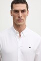 Lacoste koszula bawełniana biały CH2933