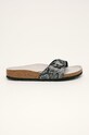 Birkenstock - Klapki Madrid imitacja skóry licowej czarny 1016897
