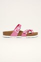 Birkenstock - Papuci Mayari imitatie de piele roz 1017961