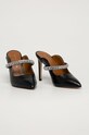 Kurt Geiger London - Klapki skórzane Duke 3202300109 czarny AW20