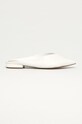 Aldo - Kožené šľapky Nirasa usňová koža biela NIRASA.100