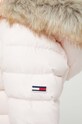 Páperová bunda Tommy Jeans DW0DW08588 ružová