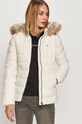 Tommy Jeans - Páperová bunda biela DW0DW08588