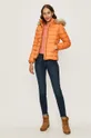 Tommy Jeans - Páperová bunda oranžová