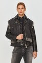 Diesel - Kurtka skórzana A00682.0JAZI czarny AW20