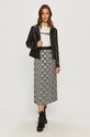 HUGO - Ramoneska skórzana Labaia 50436003 50436003 czarny AW20
