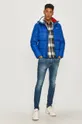 Tommy Jeans - Пухова куртка блакитний