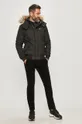 Tommy Jeans - Rövid kabát fekete