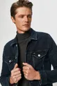 tmavomodrá Tommy Jeans - Rifľová bunda
