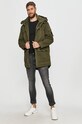 Pepe Jeans - Bunda parka Byron PM402295 zelená AW20