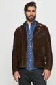 коричневый Strellson - Замшевая куртка