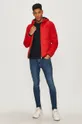 Armani Exchange - Пухова куртка червоний