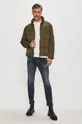 Tommy Jeans - Rövid kabát zöld