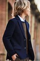 Băieți Mayoral - Sacou copii 128-172 cm 7462.7A.JUNIOR bleumarin