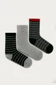 čierna Calvin Klein - Ponožky (3-pak) Dámsky